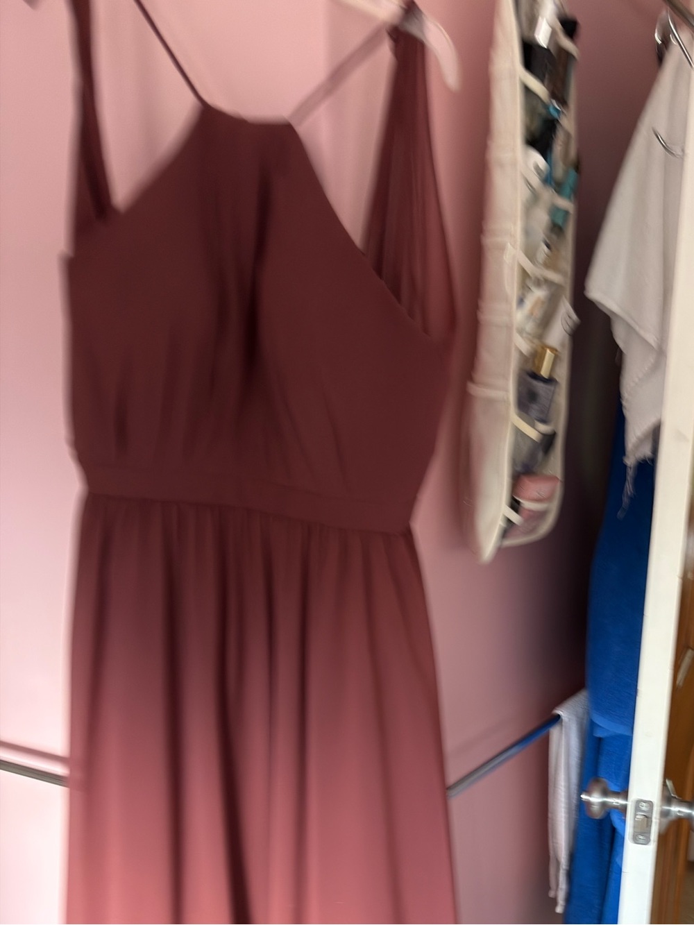 SORELLA VITA Dusty Rose Spaghetti Strap Maxi Dress